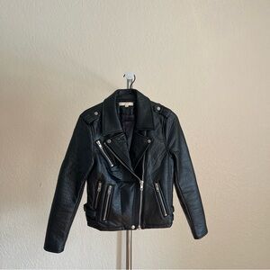 Black Leather Biker Jacket